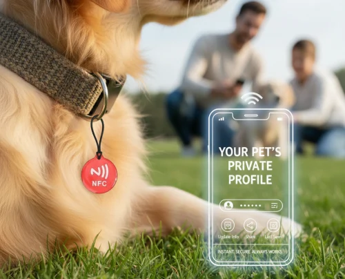 Your Pet’s Private Profile with Smart NFC Prt Tag