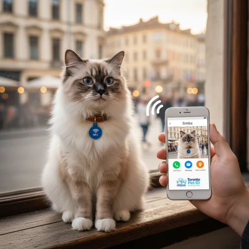 Lost cat find fast with Toronto Pet ID smart tag